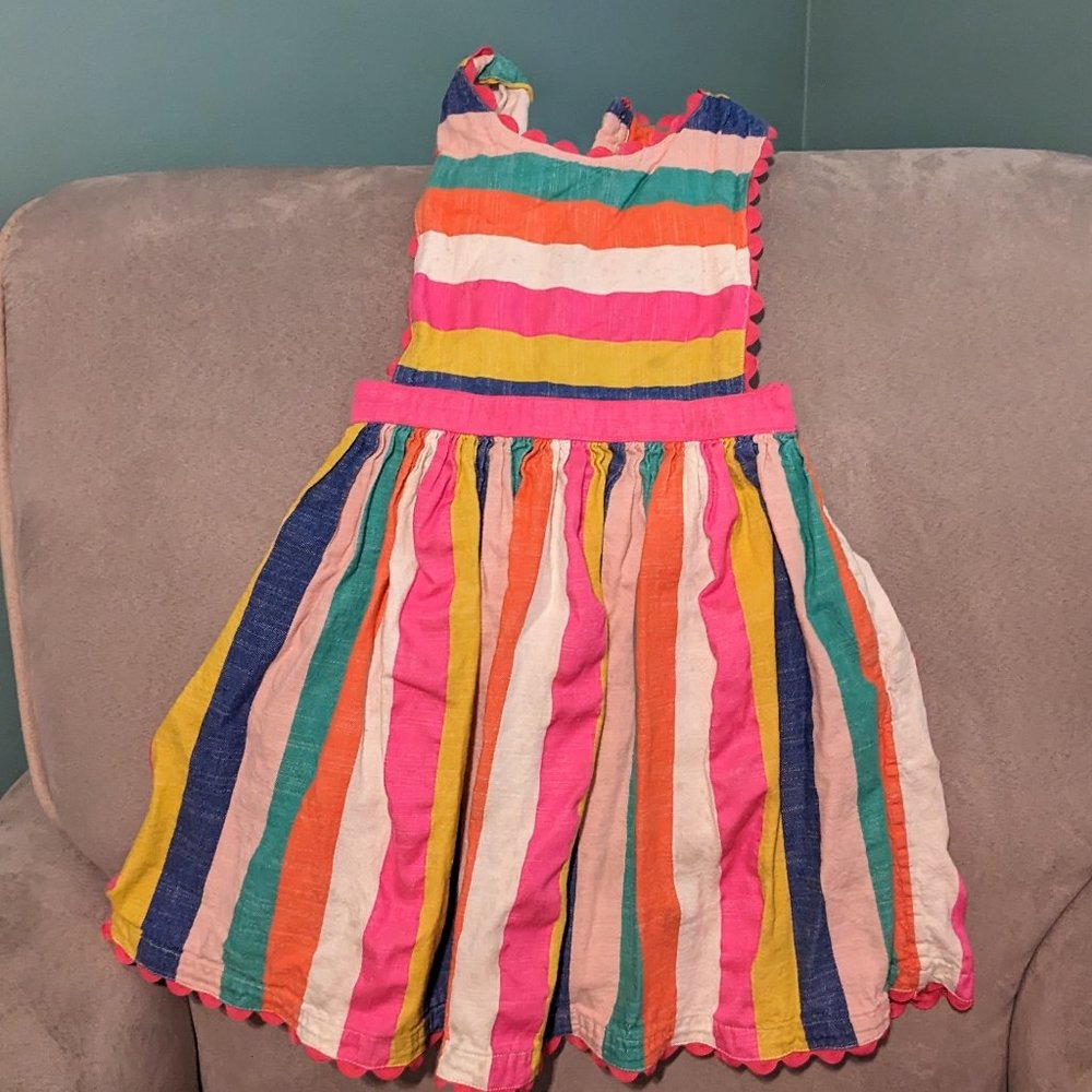 Woven pinafore dress